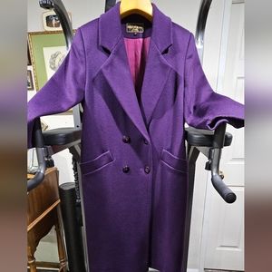 Full-length Kristin Blake wool coat